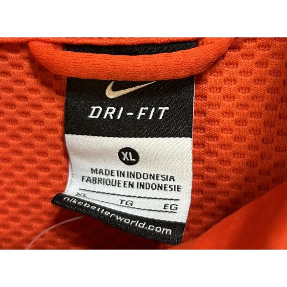 Nike Dri-Fit Full Zip Long‎ Sleeve Sweat Jacket Orange Boys Size XL NWT
